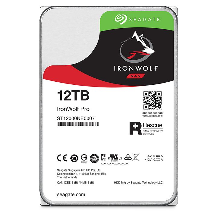 Seagate IronWolf Pro 12TB NAS Hard Drive – ST12000NE0007